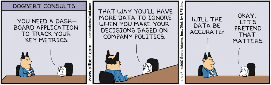 dilbert key metric cartoon